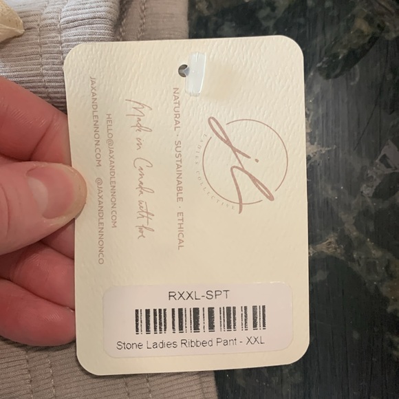 Jax and Lennon Ribbed Pant High Rise - Picture 2 of 3